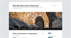 Desktop Screenshot of blueskyaboveandacamerakit.com