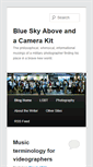Mobile Screenshot of blueskyaboveandacamerakit.com